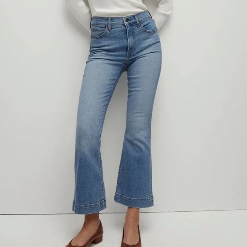 Veronica Beard Carson High Rise Ankle Flare Jeans Amerhyst Size 25